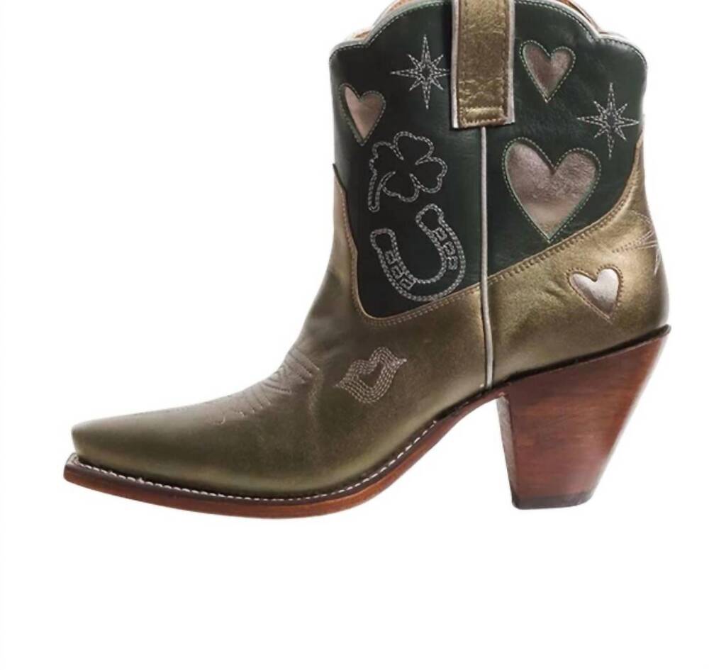 NEW BESITA BOOTS women's lucky boot in olive/forest moss